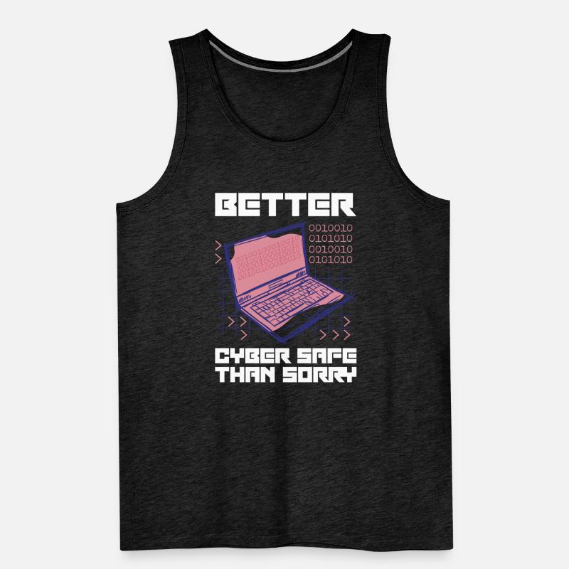 Hacker Programmer Developer Computer Science Men's Premium Organic Tank Top