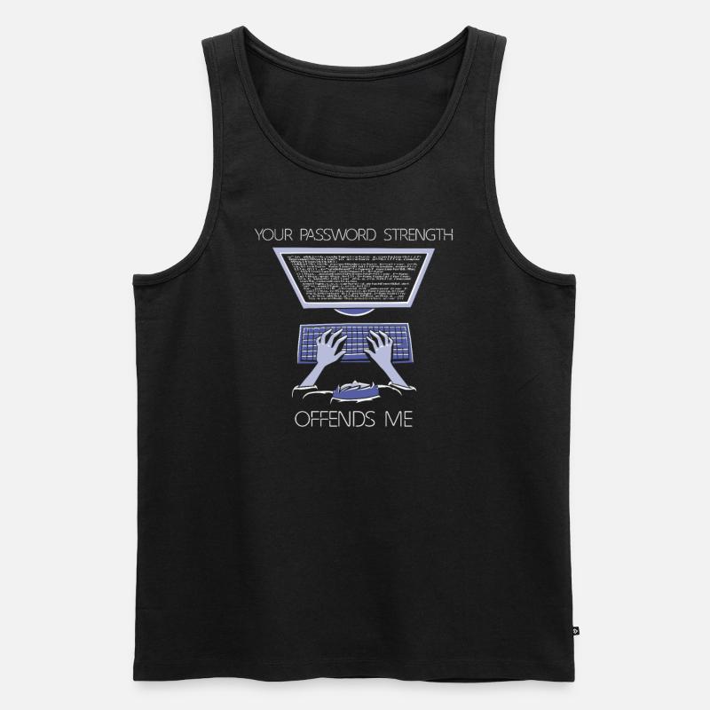 Hacker Programmierer Entwickler Informatik - Männer Premium Bio Tank Top - Schwarz