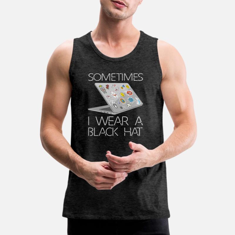Hacker Programmer Developer Computer Science Men's Premium Organic Tank Top