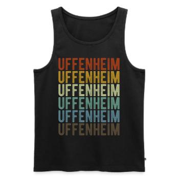 Uffenheim City Retro Vintage - Débardeur bio Premium Homme - noir - Devant - Michal (187cm)