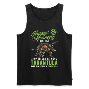 Soyez toujours vous-même Tarantula Tarantel - Débardeur bio Premium Homme - noir - Devant - Michal (187cm)