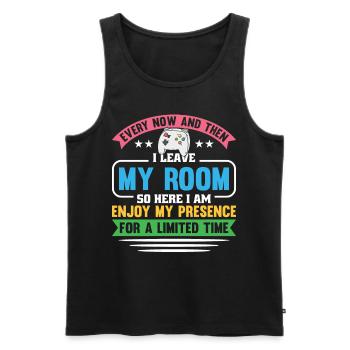 Gaming Design for Gamer - Men's Premium Organic Tank Top - black - Front - Michal (187cm)