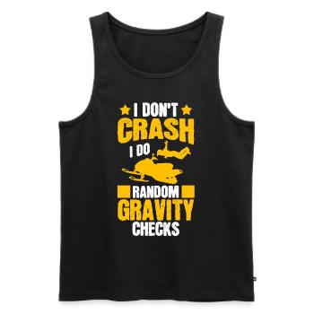 I don't fall - Men's Premium Organic Tank Top - black - Front - AI Model Male 178 light (178cm)
