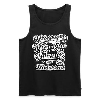 Früher hatten hexen besen heute fahen sie motorrad - Männer Premium Bio Tank Top - Schwarz - Vorne - Michal (187cm)
