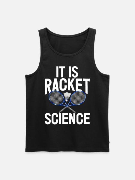 Badminton Funny Saying Men's Badminton Design - Men's Premium Organic Tank Top - black