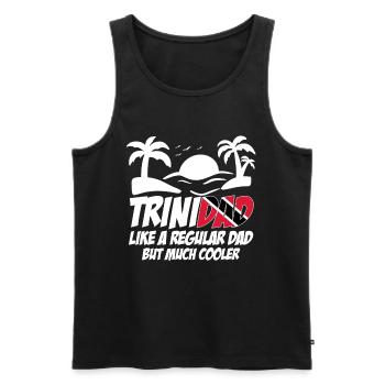 Trinité-et-Tobago Trinité-et-Tobago Trinité-drapeau Trinité - Débardeur bio Premium Homme - noir - Devant - AI Model Male 178 light (178cm)