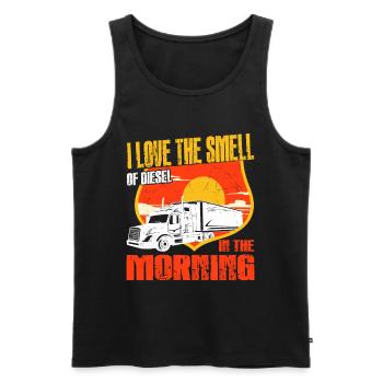 Art de camionnage amusant pour hommes Femmes Trucker Lover - Débardeur bio Premium Homme - noir - Devant - Michal (187cm)