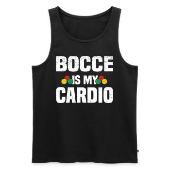 Boccia Petanque Boule Bocciaspieler Lyonnais - Männer Premium Bio Tank Top - Schwarz - Vorne - Michal (187cm)