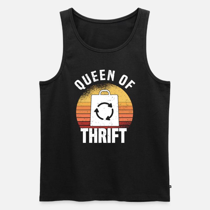 Secondhandladen Secondhand Öko Hipster Gebraucht - Männer Premium Bio Tank Top - Schwarz