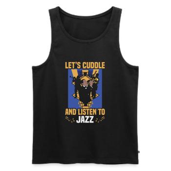 Musiciens d’orchestre de musique jazz - Débardeur bio Premium Homme - noir - Devant - Michal (187cm)