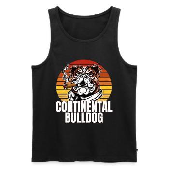 Colorbulls Conti Bulldoggen Continental Bulldogs - Männer Premium Bio Tank Top - Schwarz - Vorne - AI Model Male 178 light (178cm)