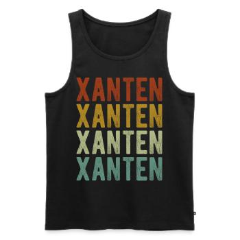 Xanten City Rétro Vintage - Débardeur bio Premium Homme - noir - Devant - Michal (187cm)
