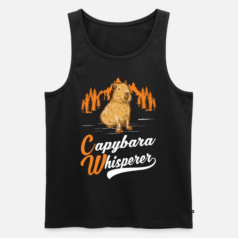 Capybara Chuchoteur Capibara Capibara Capybara - Débardeur bio Premium Homme - noir