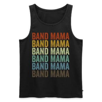 Band Mama Saxophone Mama - Débardeur bio Premium Homme - noir - Devant - AI Model Male 178 light (178cm)