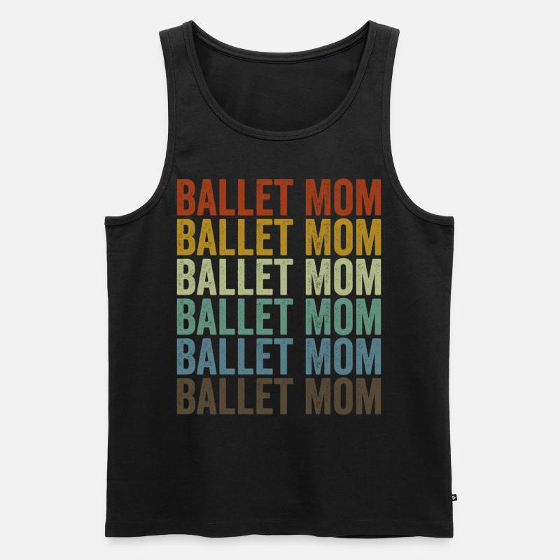 Ballett Mama Ballett Mama - Männer Premium Bio Tank Top - Schwarz