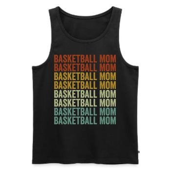 Basketball Maman Basket Ball Maman - Débardeur bio Premium Homme - noir - Devant - AI Model Male 178 light (178cm)