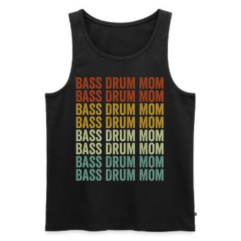 Grosse Caisse Maman Batteur Batteur Maman Batterie S - Débardeur bio Premium Homme - noir - Devant - AI Model Male 178 light (178cm)