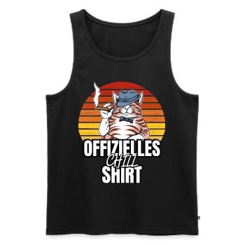 Katzen Katze Katzenshirt Katze Geschenkidee kitten - Männer Premium Bio Tank Top - Schwarz - Vorne - AI Model Male 178 light (178cm)
