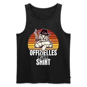 Katzen Katze Katzenshirt Katze Geschenkidee kitten - Männer Premium Bio Tank Top - Schwarz - Vorne - Michal (187cm)
