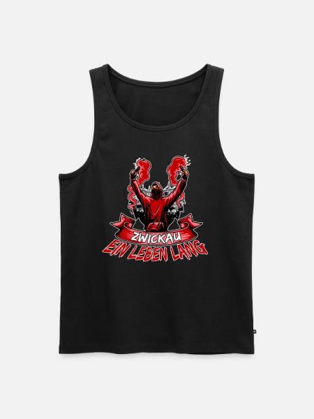 Zwickau ein Leben lang - Männer Premium Bio Tank Top - Schwarz