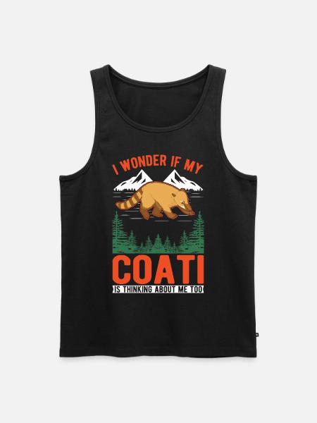 Coati Cadeau Coati Proboscis - Débardeur bio Premium Homme - noir