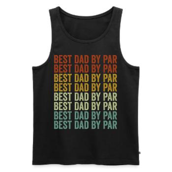 Meilleur Papa de Par Golfer Golfeur Papa Vatert - Débardeur bio Premium Homme - noir - Devant - Michal (187cm)