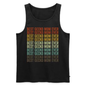 Beste Gecko-Mutter aller Zeiten Gecko-Mutter Leopa - Männer Premium Bio Tank Top - Schwarz - Vorne - AI Model Male 178 light (178cm)