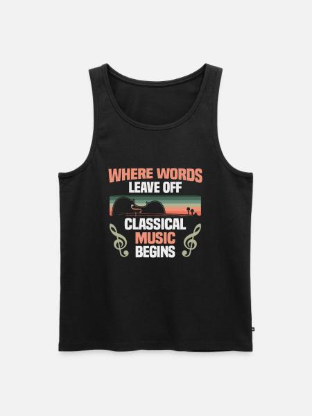 Classical Music Orchestra Musicians - Men's Premium Organic Tank Top - black