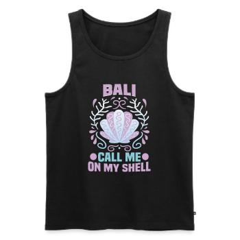Bali Indonesien Strandurlaub am Meer - Männer Premium Bio Tank Top - Schwarz - Vorne - Michal (187cm)