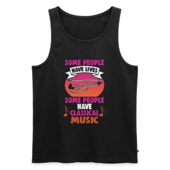 Classical Music Orchestra Musicians - Men's Premium Organic Tank Top - black - Front - AI Model Male 178 light (178cm)