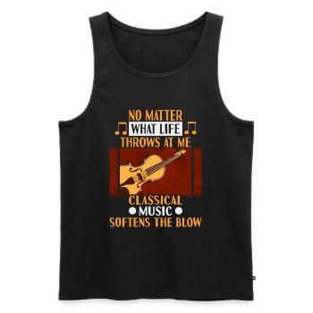 Classical Music Orchestra Musicians - Men's Premium Organic Tank Top - black - Front - AI Model Male 178 light (178cm)