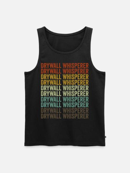 Drywall Whisperer Drywall Construction Finis - Men's Premium Organic Tank Top - black
