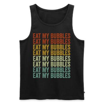 Eat more plants Plant-based nutrition - Men's Premium Organic Tank Top - black - Front - AI Model Male 178 light (178cm)