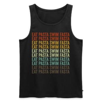 Eat My Bubbles Swim Team Water Sports Lovers - Men's Premium Organic Tank Top - black - Front - Michal (187cm)