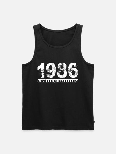 Limited Edition 1986 - Men's Premium Organic Tank Top - black