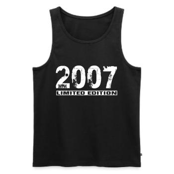 Limited Edition 2007 - Männer Premium Bio Tank Top - Schwarz - Vorne - Michal (187cm)