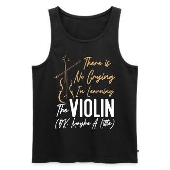 Violoniste Il n’y a pas de violoniste - Débardeur bio Premium Homme - noir - Devant - Michal (187cm)