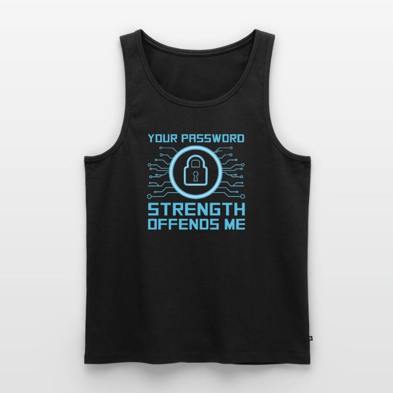 Hacker Programmer Developer Computer Science Men's Premium Organic Tank Top