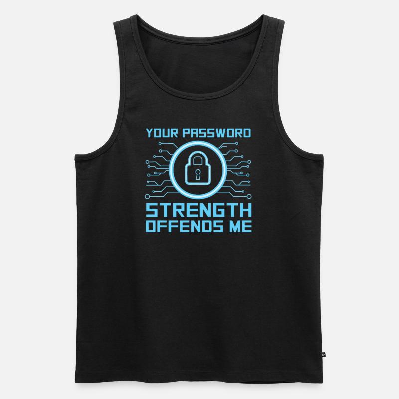 Hacker Programmer Developer Computer Science - Men's Premium Organic Tank Top - black