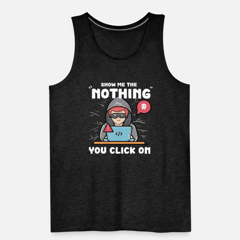 Hacker Programmer Developer Computer Science Men's Premium Organic Tank Top