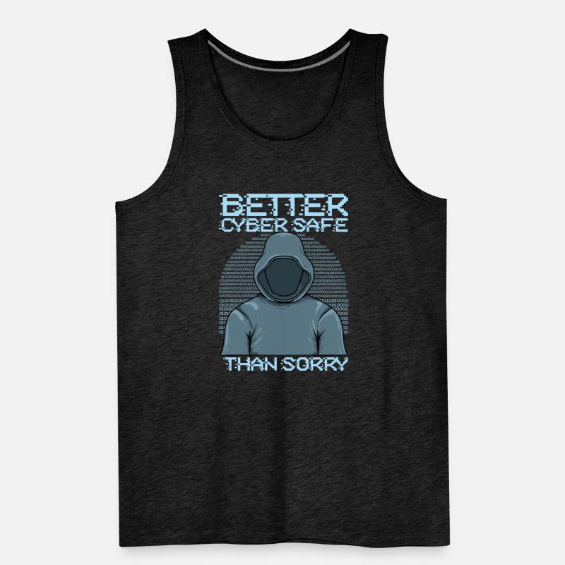 Hacker Programmer Developer Computer Science Men's Premium Organic Tank Top
