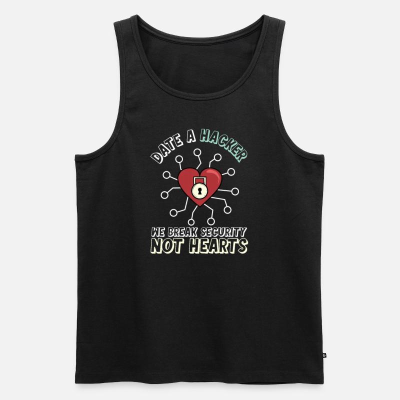 Hacker Programmierer Entwickler Informatik - Männer Premium Bio Tank Top - Schwarz