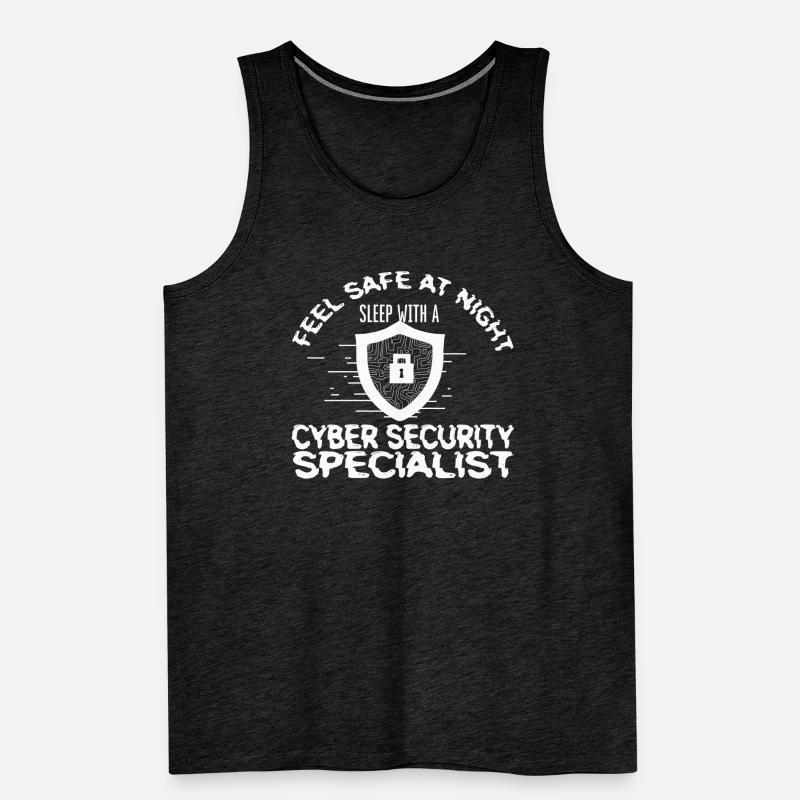 Hacker Programmer Developer Computer Science Men's Premium Organic Tank Top