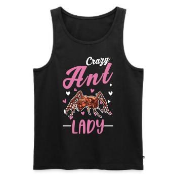 Crazy Ant lady ant farm anthill - Men's Premium Organic Tank Top - black - Front - AI Model Male 178 light (178cm)