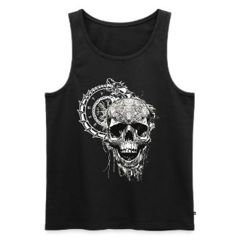 Vikings Rune nordique Vikings Valhalla Vikings - Débardeur bio Premium Homme - noir - Devant - Michal (187cm)