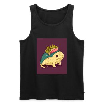 J’adore les tacos Morphed Axolotl Taco Lover - Débardeur bio Premium Homme - noir - Devant - Michal (187cm)