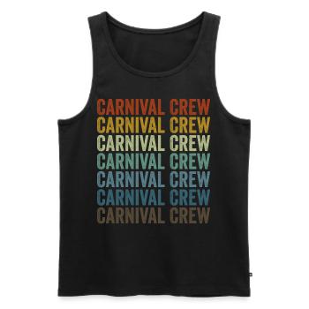 Carnival Crew Circus Carnival Circus Lovers Lust - Men's Premium Organic Tank Top - black - Front - AI Model Male 178 light (178cm)