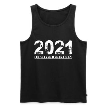 Limited Edition 2021 - Men's Premium Organic Tank Top - black - Front - Michal (187cm)