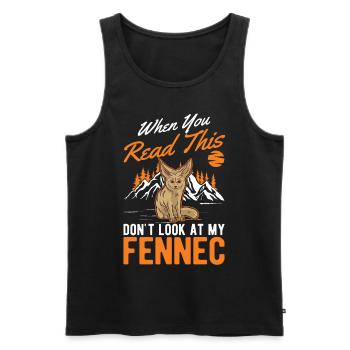 Fennec Gift Desert Fox Fennec - Men's Premium Organic Tank Top - black - Front - Michal (187cm)
