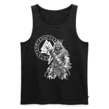 Vikings Rune nordique Vikings Valhalla Vikings - Débardeur bio Premium Homme - noir - Devant - Michal (187cm)